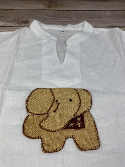 Camicia manica corta in lino
