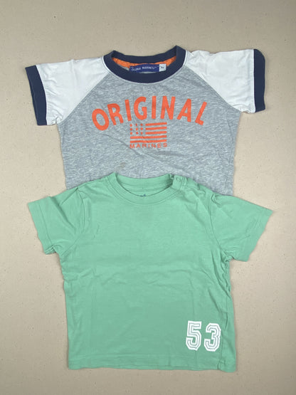 Set due t-shirt manica corta