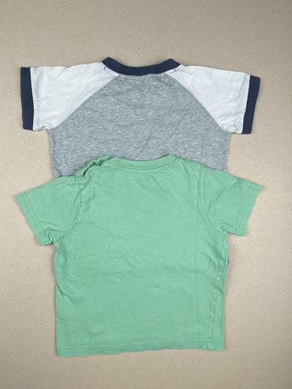Set due t-shirt manica corta