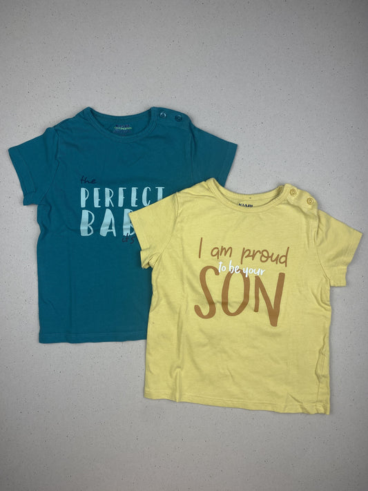 Set due t-shirt manica corta