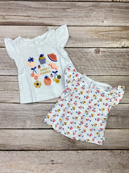 Set due t-shirt manica corta