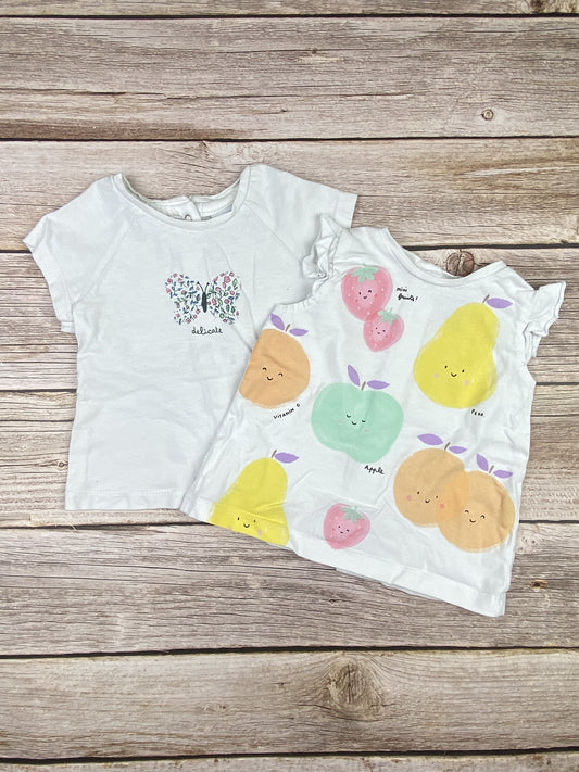 Set due t-shirt senza manica