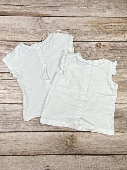 Set due t-shirt senza manica