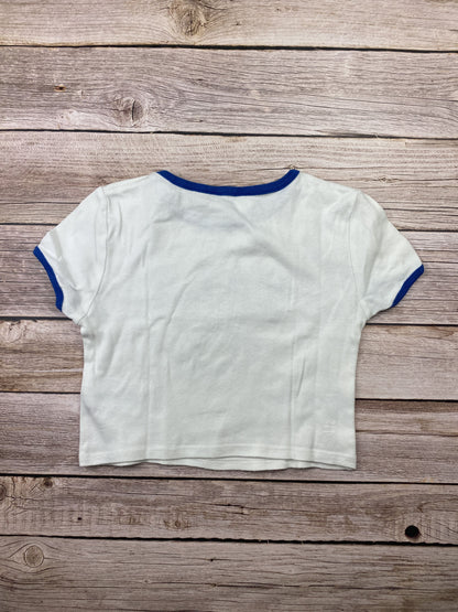 T-shirt crop top manica corta