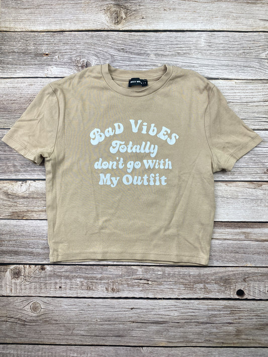 T-shirt crop top manica corta
