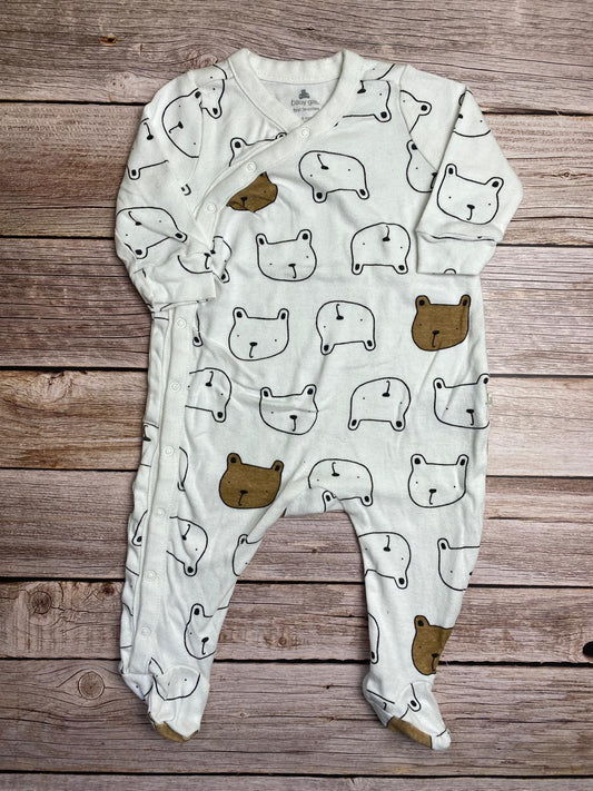 Tutina con piedini in cotone jersey