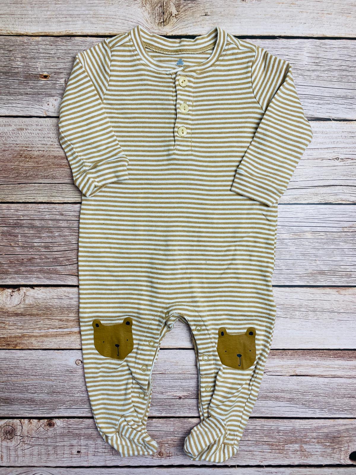 Tutina con piedini in cotone jersey