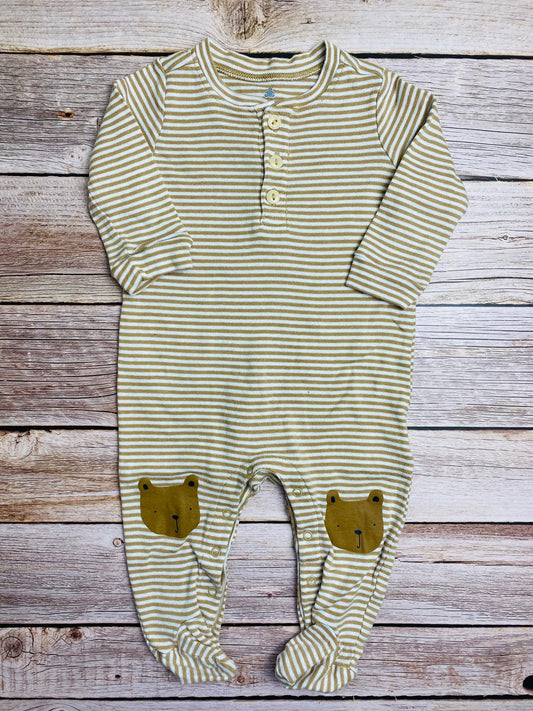 Tutina con piedini in cotone jersey