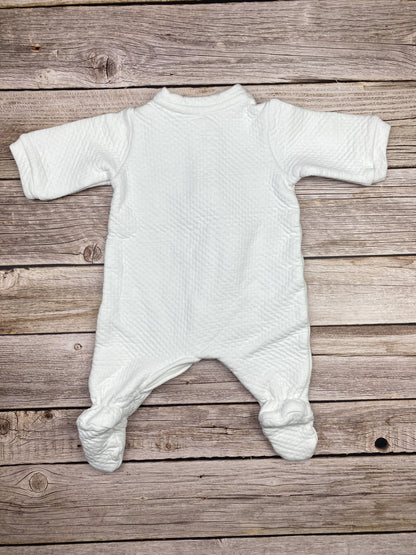Tutina manica lunga con piedini e zip