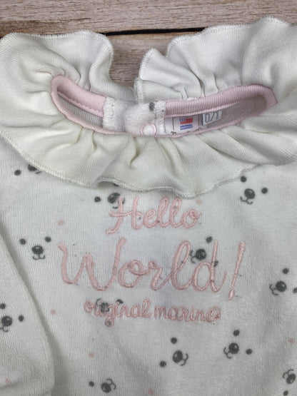 Tutina manica lunga con piedini