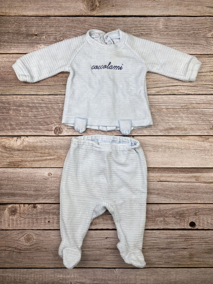 Tutina spezzata con piedini