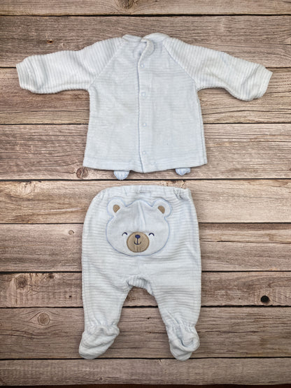 Tutina spezzata con piedini