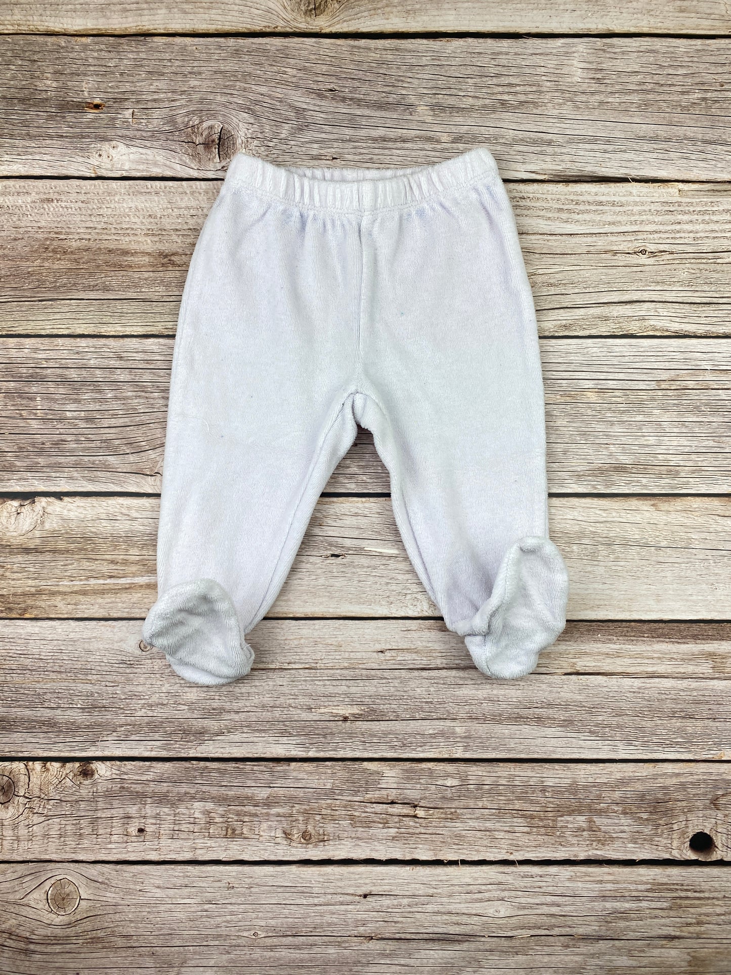 Pantalone in ciniglia con piedini