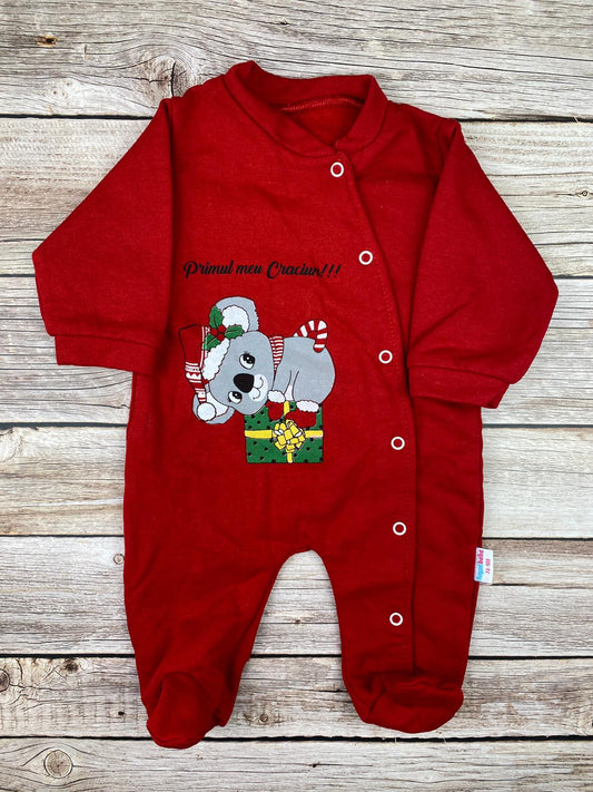 Tutina con piedini Natalizia