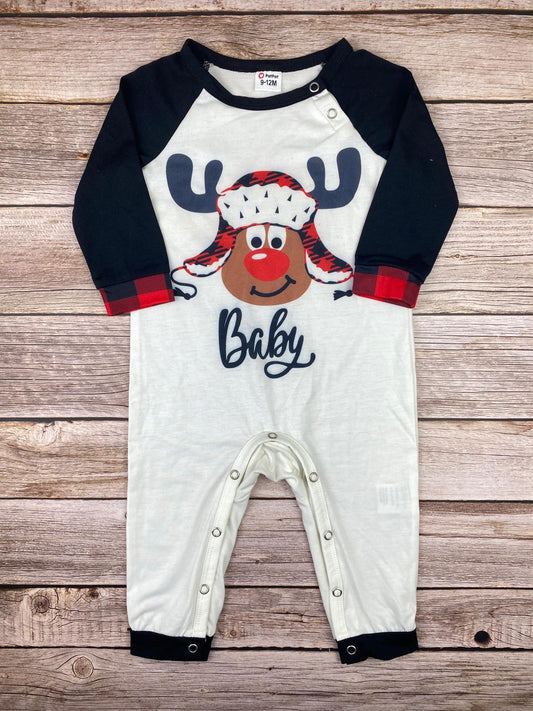 Tutina con piedini Natalizia