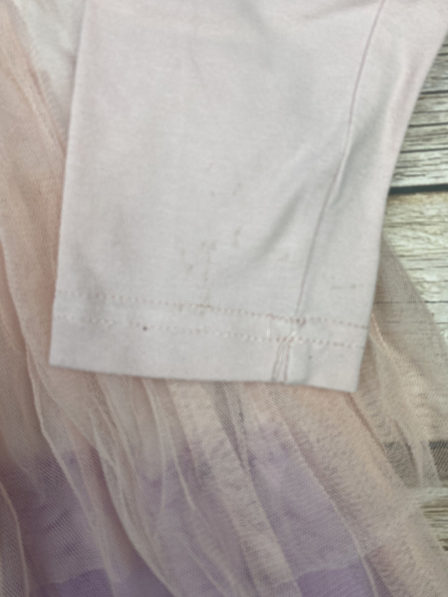 Vestito manica lunga con gonna in tulle