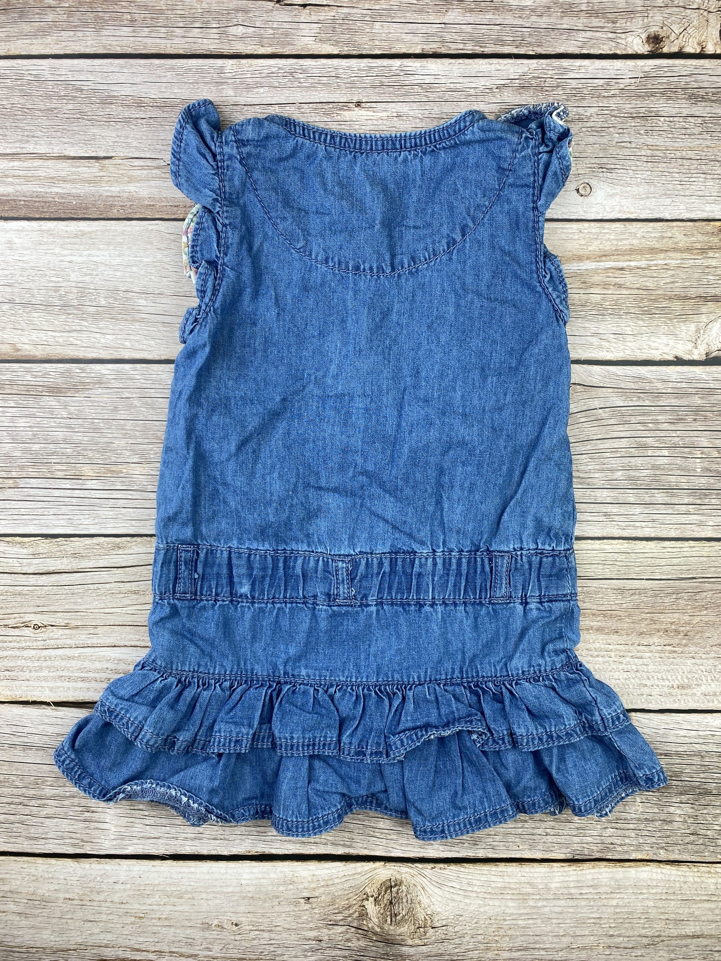 Vestito senza manica in jeans