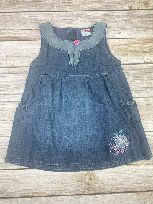 Vestito senza manica in jeans