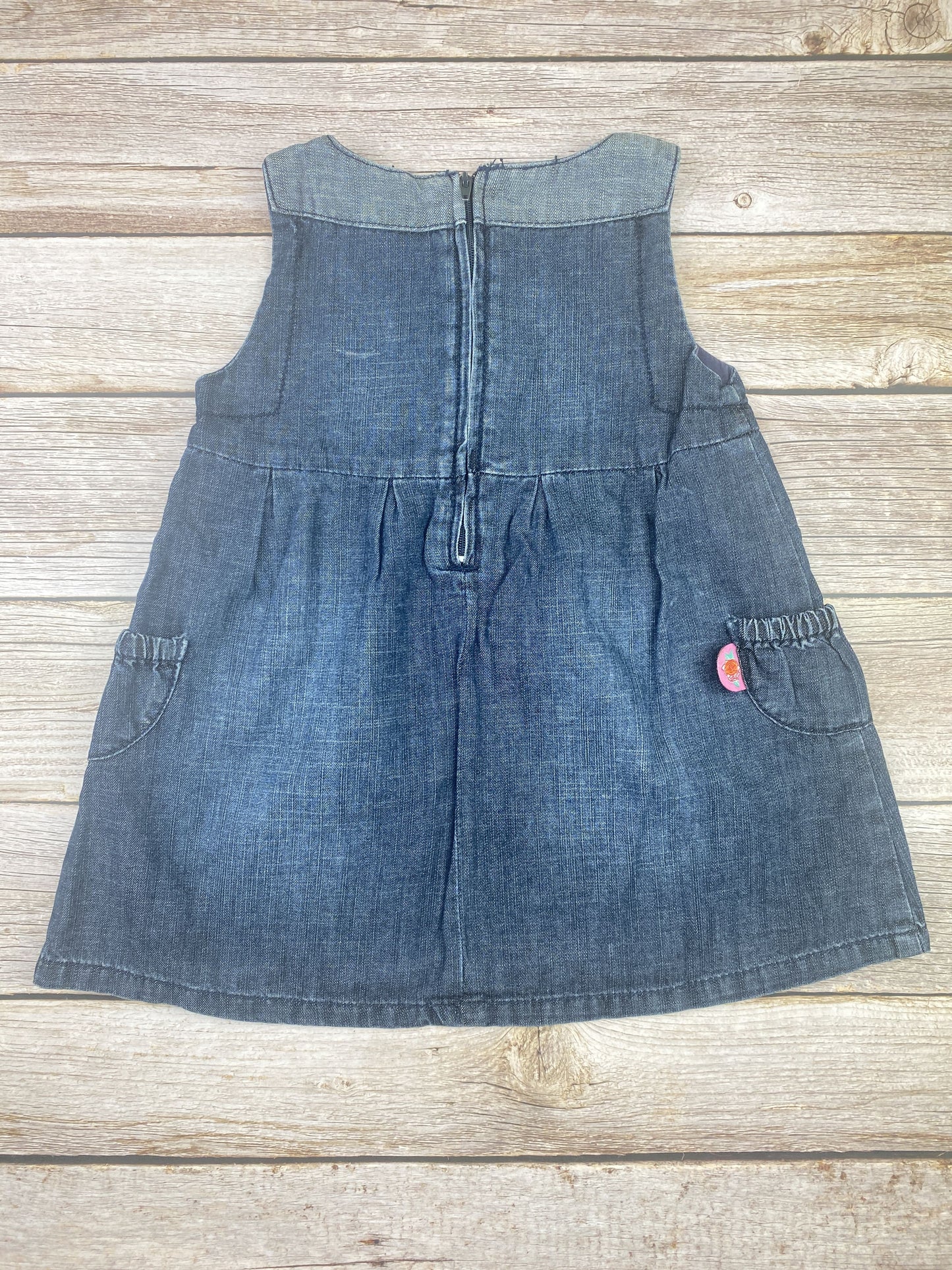 Vestito senza manica in jeans