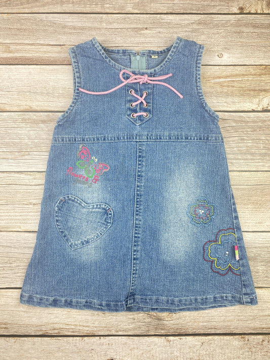 Vestito senza manica in jeans