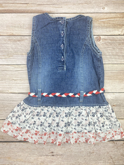 Vestito senza manica in jeans