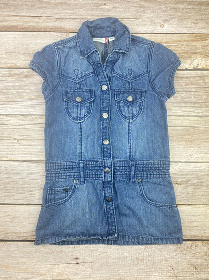 Vestito manica corta in jeans