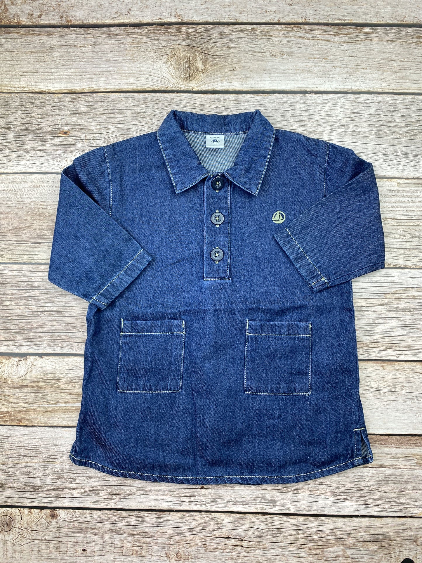Vestito manica lunga in jeans