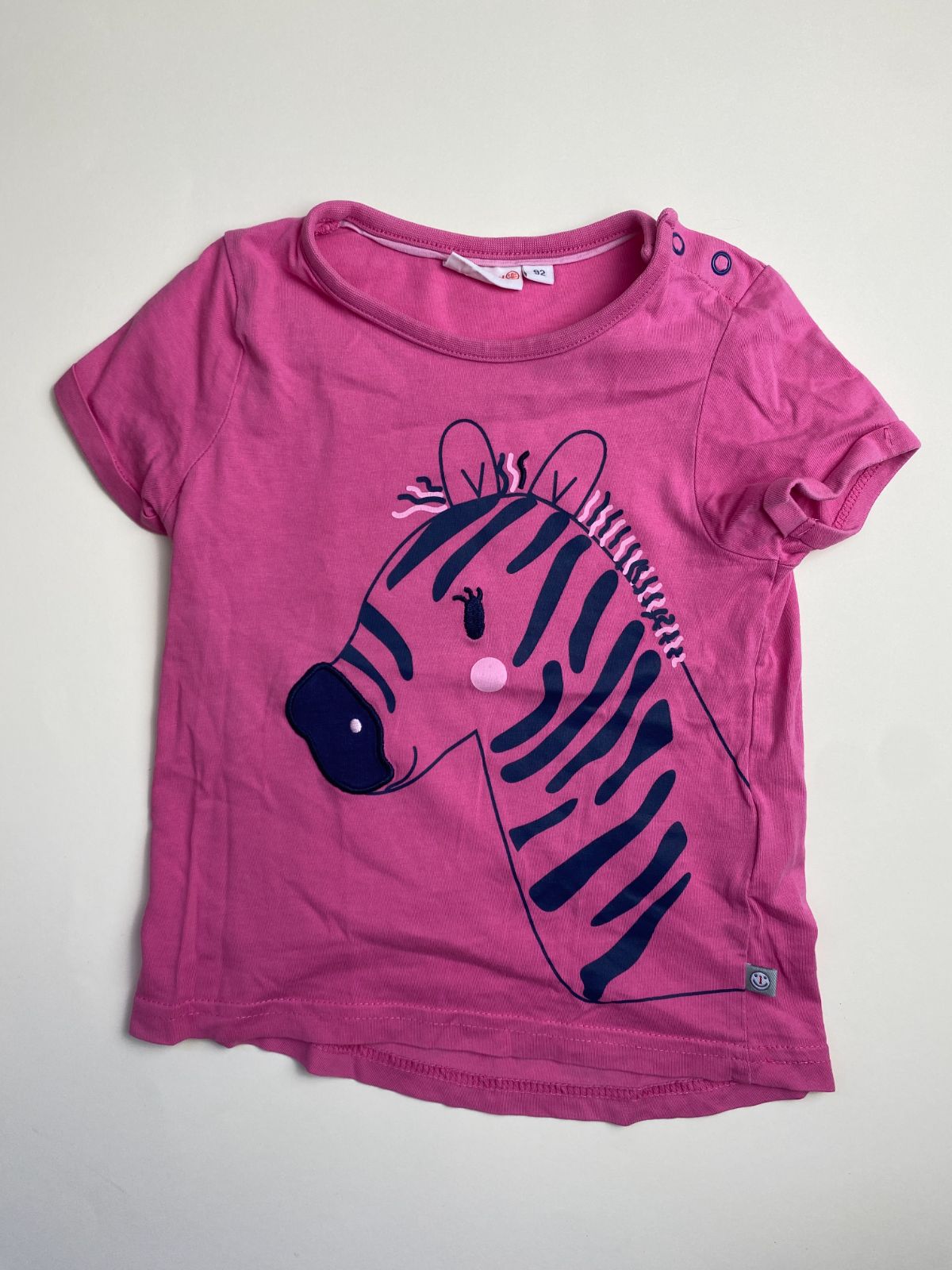 Maglietta Bambina Rosa Maniche Corte