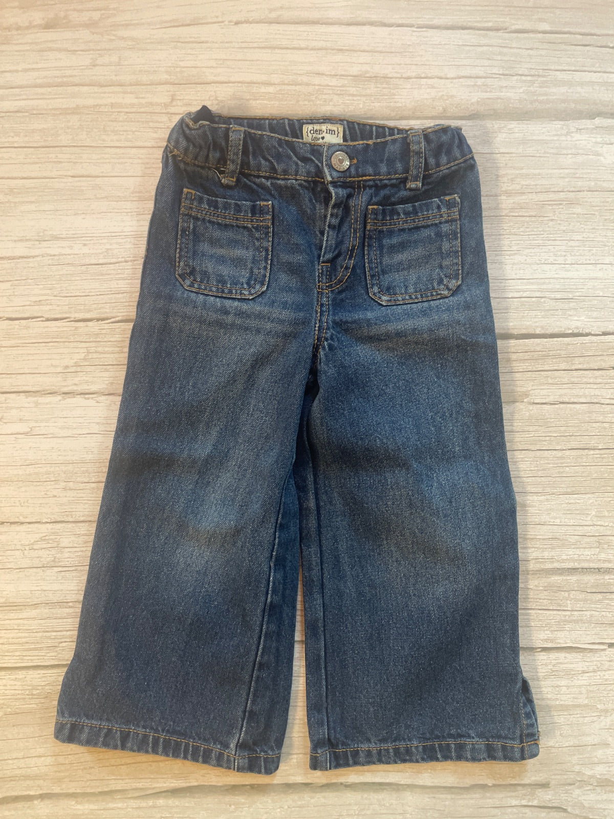 Jeans denim a gamba larga per bambini {den-im} little ♥