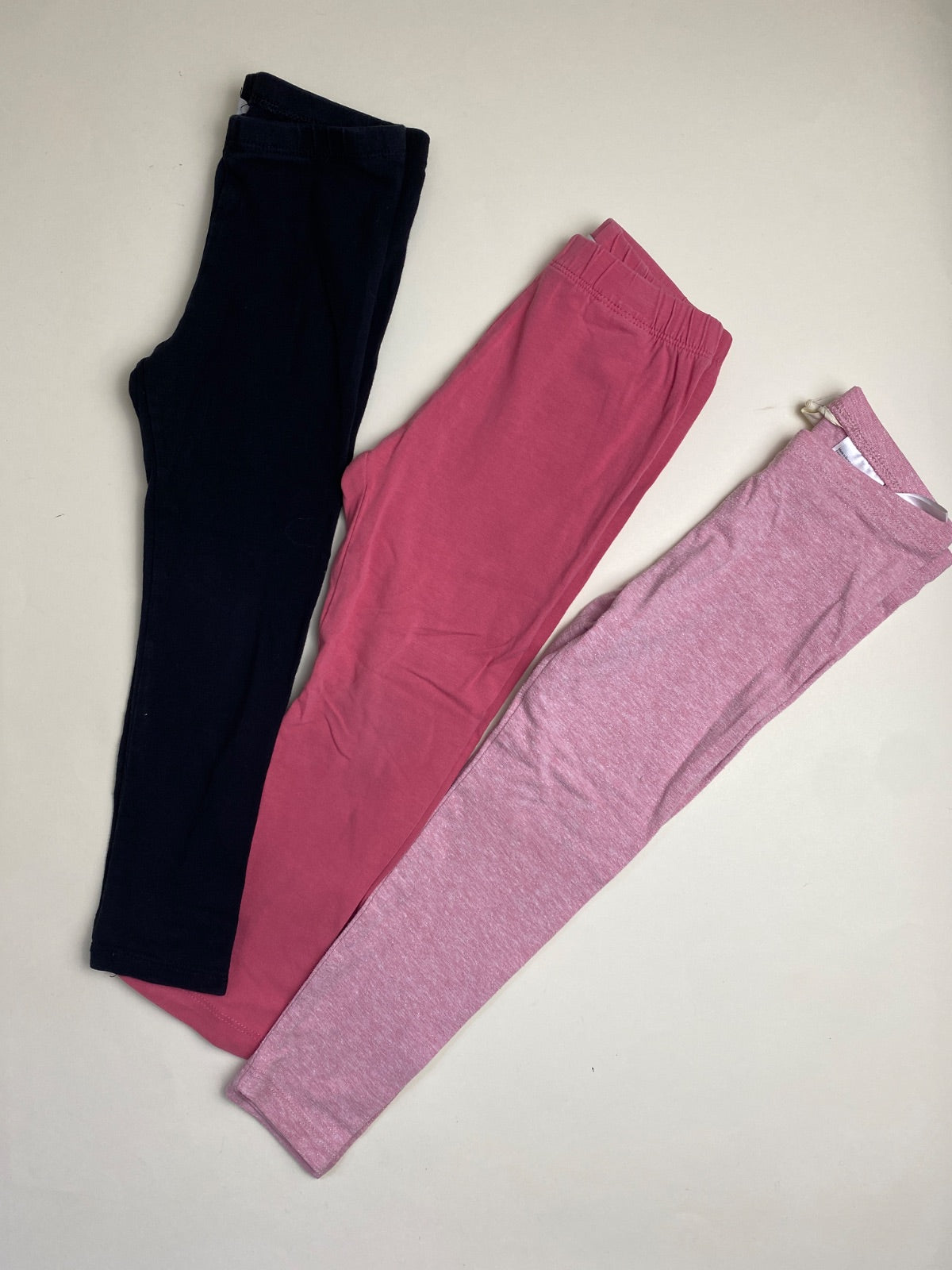 Set 3 Leggings Bambina Colori Assortiti