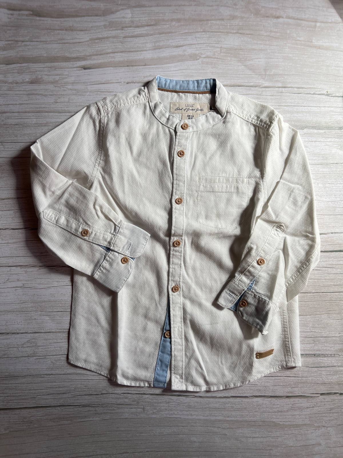 Camicia con Collo Coreana