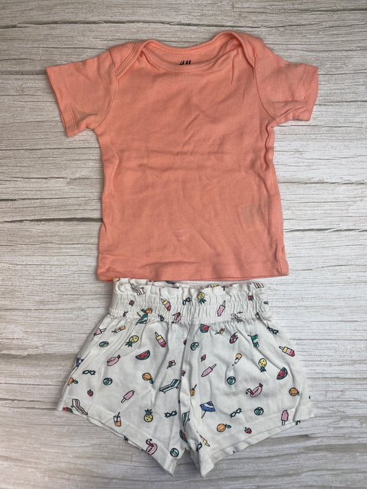 Completo Estivo Neonato H&M T-shirt e Shorts Fantasia