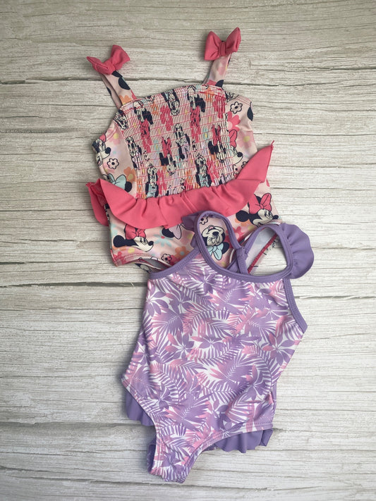 Set 2 Costumi da Bagno Interi per Bambina