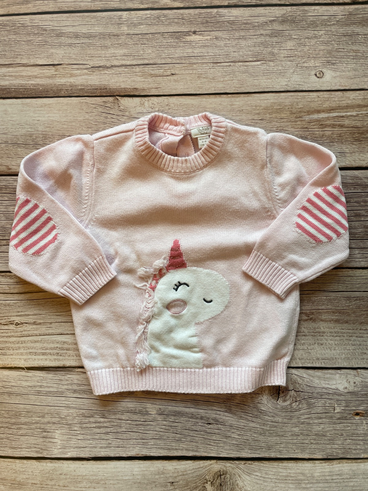 Maglioncino Neonato Unicorno Rosa