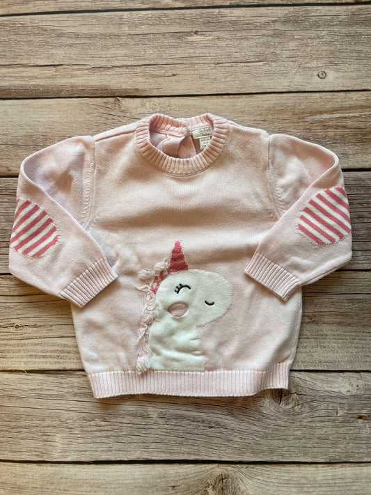 Maglioncino Neonato Unicorno Rosa