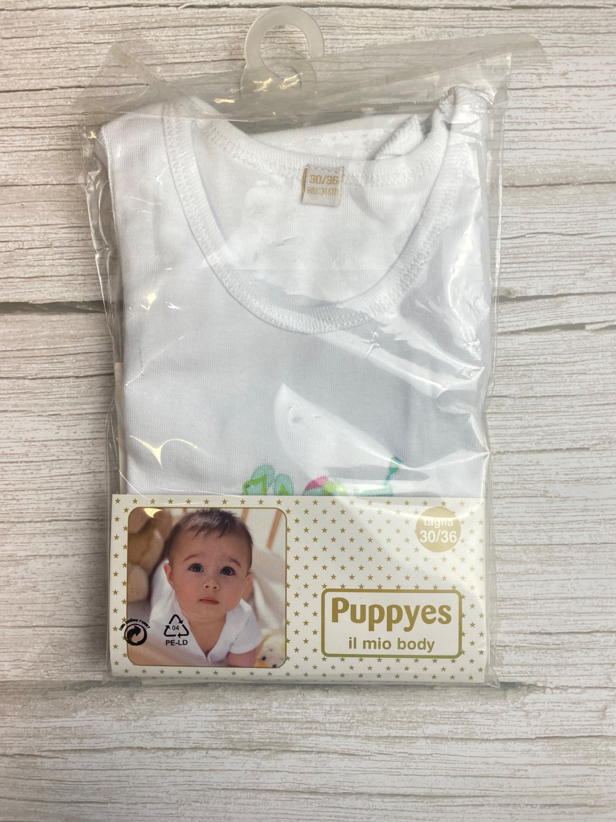 Set due Body neonato bianco Puppyes