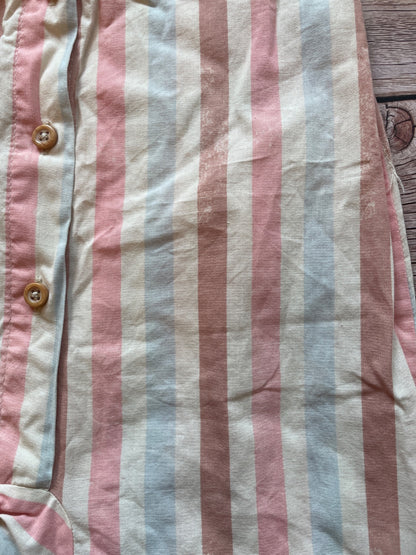 Tutina a righe rosa e azzurre