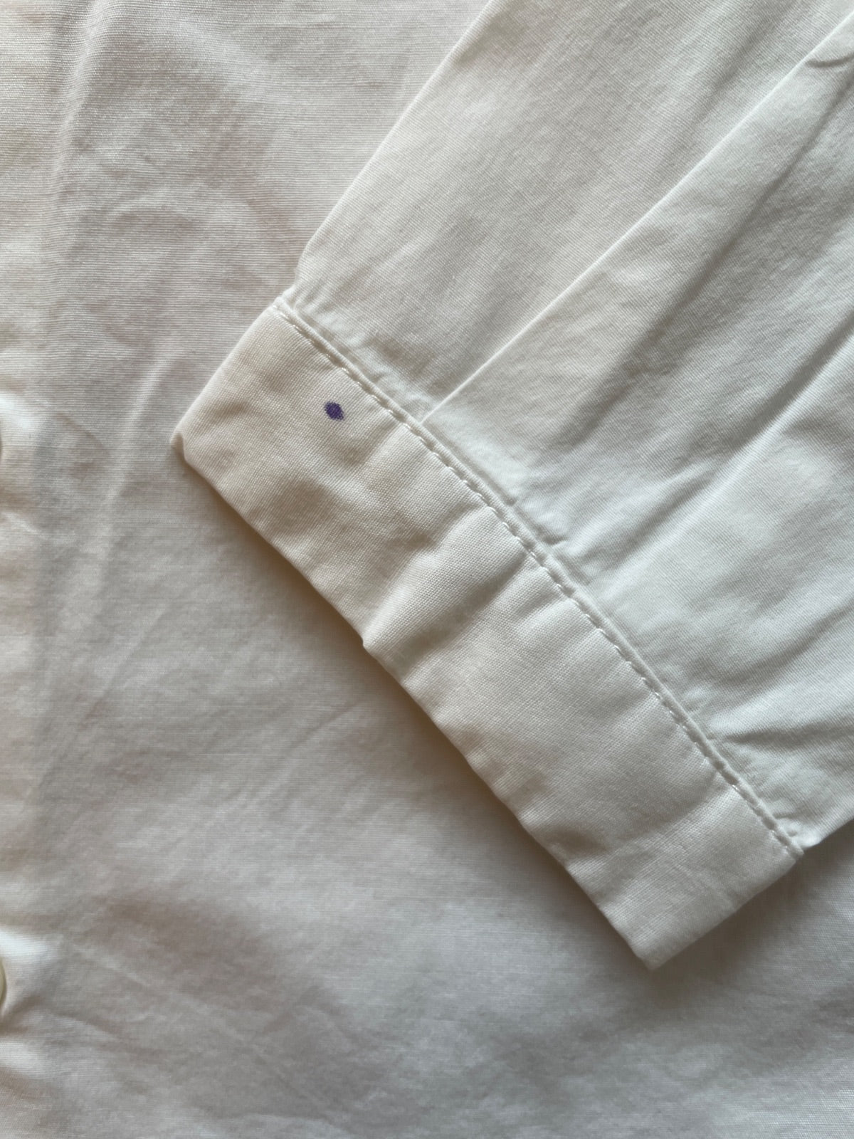 Camicia Bianca a Maniche Lunghe con Colletto Peter Pan