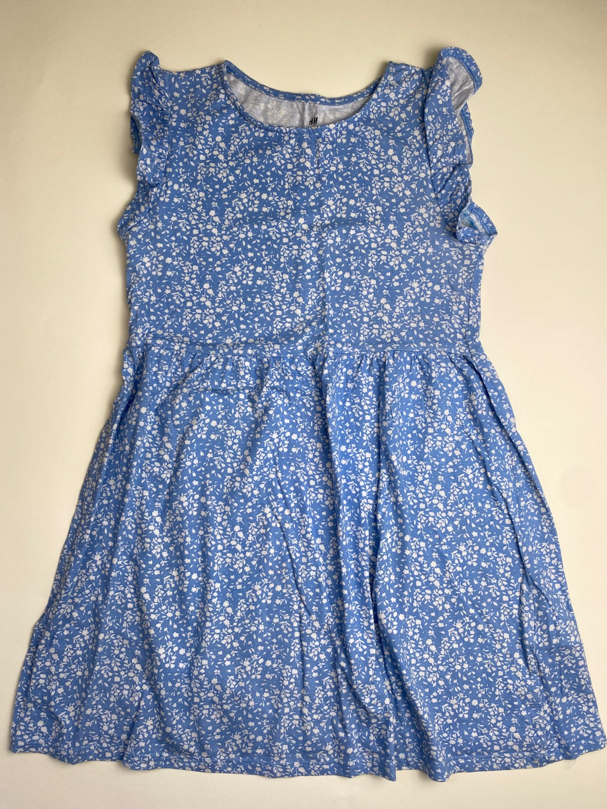 Vestito bambina H&M azzurro con stampa floreale