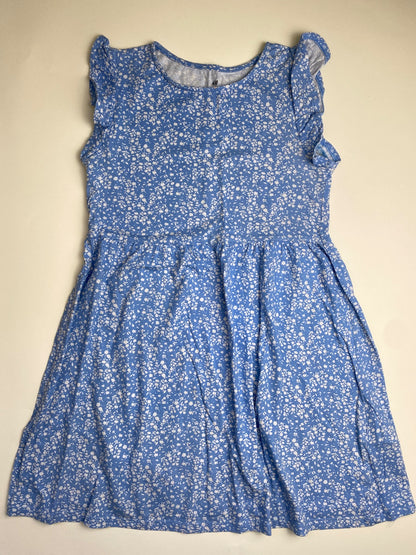 Vestito bambina H&M azzurro con stampa floreale