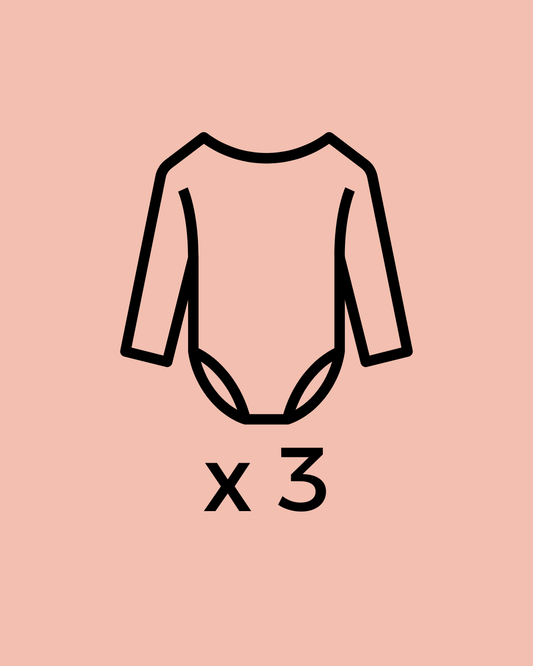Box 3 body manica lunga bambina