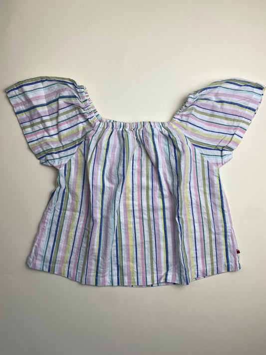 Blusa a righe multicolore
