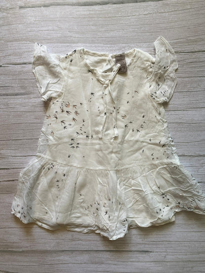 Vestito neonata bianco con stampa 