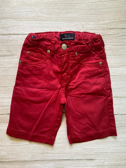 Pantaloncini Rossi in tela di cotone