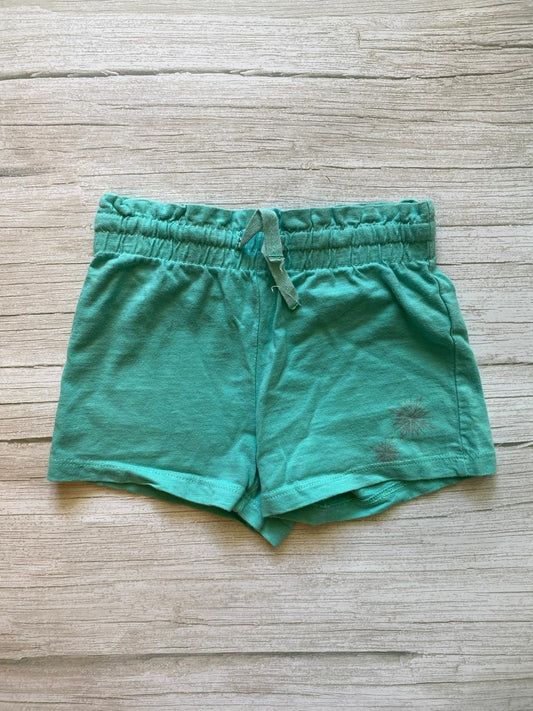 Shorts Bambina Verde Acqua con Elastico