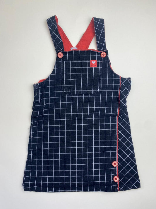 Vestito Salopette Bambina a Quadri