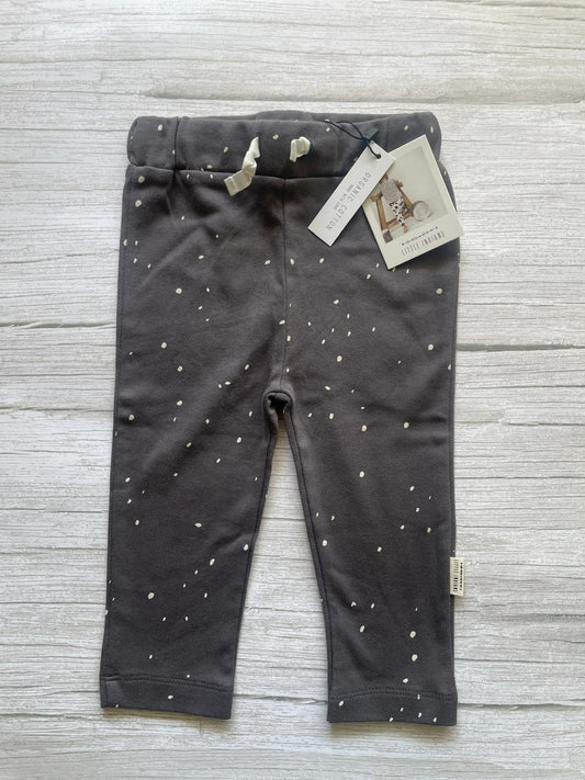 Pantaloni grigi a pois in cotone biologico