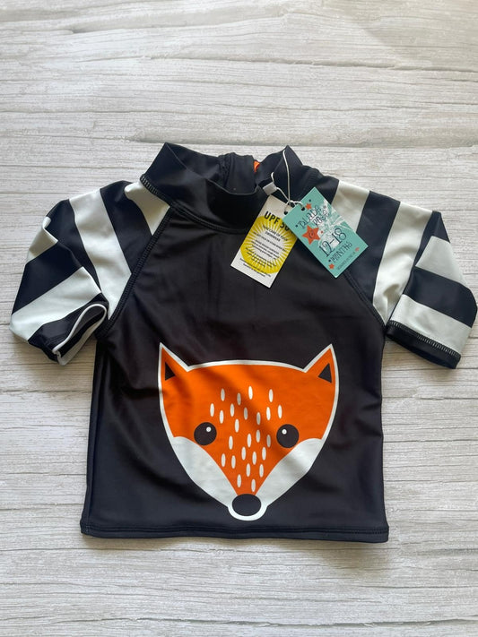 Maglia da bagno bambino con volpe UPF 50+