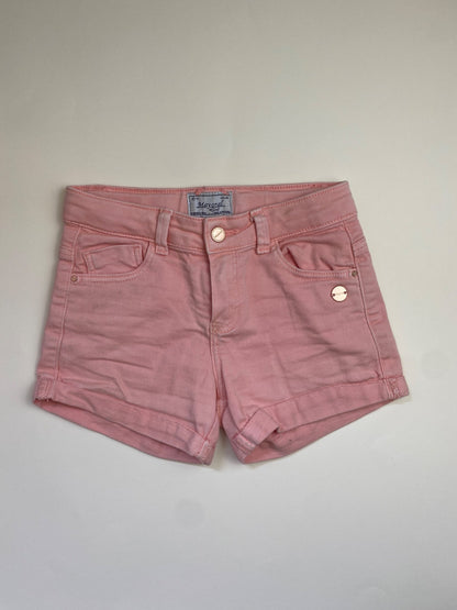 Shorts in denim rosa