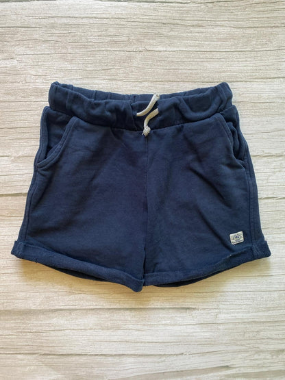 Shorts in felpa blu scuro